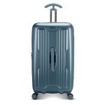 Traveler's Choice Ultimax II 26" Medium Trunk Spinner Luggage, Tie Down Straps, Teal, Checked Inch