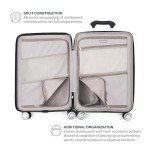 Travelpro Pathways 3 Hardside Expandable Luggage, 8 Spinner Wheels, Lightweight Hard Shell Suitcase, Checked Large 28 Inch, Black Knight