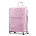 Samsonite Freeform 28-Inch Large Luggage with Dual 360° Spinner Wheels - Checked Suitcase - TSA Lock, Airline-Approved - Lightweight Durable Polypropylene Expandable Hardshell - Pink Rose