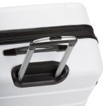 SwissGear 7366 Hardside Expandable Luggage with Spinner Wheels, White, Checked-Medium 23-Inch