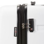 SwissGear 7366 Hardside Expandable Luggage with Spinner Wheels, White, Checked-Medium 23-Inch