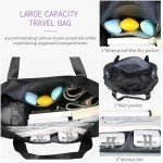 VOOWO Rolling Duffle Bag with Wheels, Expandable Foldable Duffle Bag for Travel, Rolling Under Seat Luggage Carry on Duffel Bags, Wheeled Travel Duffel Large Overnight Weekend Bags (Black)