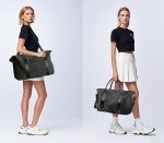 Travel Duffle Bag, Weekender Travel Bag Men Small Gym Bag for Women, Hospital Bag for Labor and Delivery, Overnight Bag Luggage Bag with Trolley Sleeve, Airplane Travel Essentials for Flying(Black)