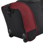 Travelers Club Expandable Rolling Travel Duffel Bag, Red, 32-Inch