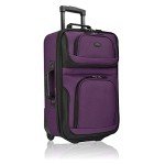 Expandable Purple Carry-On Luggage Set by U.S. Traveler