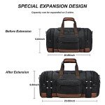 Stylish Black Canvas Duffle Bag for Travel
