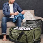 Durable Rolling Duffel Bag with Telescoping Handle