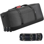 120L Foldable Rolling Duffel Bag with Wheels