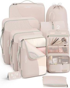 Packing Cubes Set for Travel & Vacation Essentials