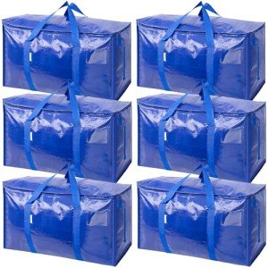TICONN 6 Pack Heavy-Duty Moving Storage Bags