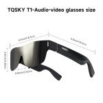 TQSKY T1 AR Glasses with 1080P Virtual Display