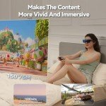 TQSKY T1 AR Glasses with 1080P Virtual Display