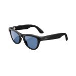 Meta Round Smart Glasses in Shiny Black/Blue