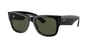 Ray-Ban Mega Wayfarer Square Sunglasses - Black/Green