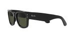 Ray-Ban Mega Wayfarer Square Sunglasses - Black/Green