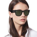 Ray-Ban Mega Wayfarer Square Sunglasses - Black/Green