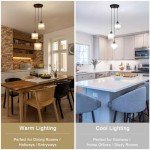 Modern Black Crystal 3-Light Chandelier Pendant