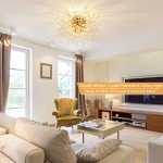 Modern Gold Crystal Flush Mount Ceiling Light
