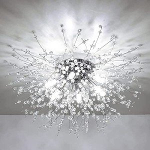 Modern Chrome Crystal Ceiling Light Chandelier