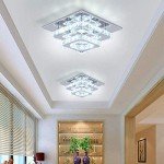 Modern Crystal LED Flush Mount Ceiling Light