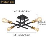 Black Sputnik Chandelier Ceiling Light for Any Room