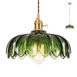 Vintage Glass Pendant Light for Home Decor