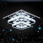 Modern Crystal LED Flush Mount Ceiling Light