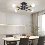 Black Sputnik Chandelier Ceiling Light for Any Room