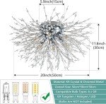 Modern Chrome Crystal Ceiling Light Chandelier