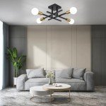 Black Sputnik Chandelier Ceiling Light for Any Room