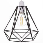 Industrial Black Wire Basket Pendant Ceiling Light