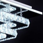 Modern Crystal LED Flush Mount Ceiling Light