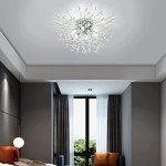 Modern Chrome Crystal Ceiling Light Chandelier