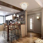Elegant Crystal Flush Mount Chandelier Light