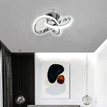 Elegant Silver LED Ceiling Light for Hallways