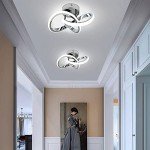 Elegant Silver LED Ceiling Light for Hallways
