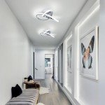 EIDISUNY Modern LED Chrome Ceiling Light 25cm