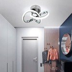 Elegant Silver LED Ceiling Light for Hallways