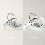 Elegant Silver LED Ceiling Light for Hallways