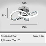 Elegant Silver LED Ceiling Light for Hallways