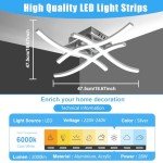 COFEMY 28W Modern Led Ceiling Light Fixture