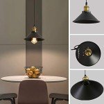 Vintage 3-Light Black Metal Pendant Ceiling Light