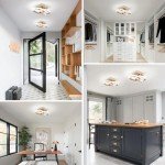 Elegant Square LED Ceiling Light - 22W Rose Gold