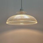 Adjustable Glass Bistro Ceiling Pendant Shade