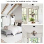 Industrial Vintage Globe Pendant Light Fixture