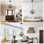 Industrial Vintage Globe Pendant Light Fixture