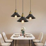 Vintage 3-Light Black Metal Pendant Ceiling Light