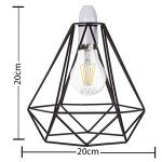 Industrial Black Wire Basket Pendant Ceiling Light
