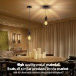 Black Industrial Cage Pendant Light for Ceiling