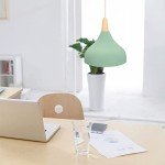 Set of 2 Retro Pendant Ceiling Lights - Green